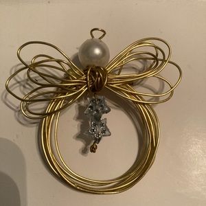 Angel Amazing pin with two stars homemade new